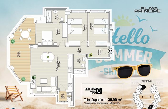 Image No.14-3 Bed Apartment for sale