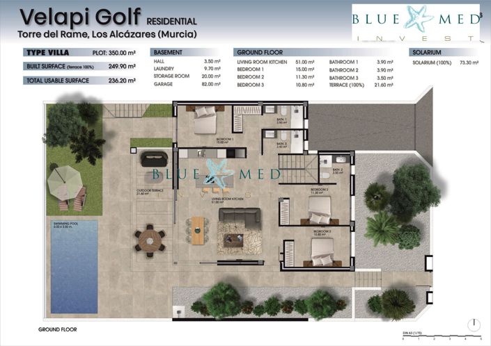 Image No.11-Villa de 4 chambres à vendre à Los Alcázares