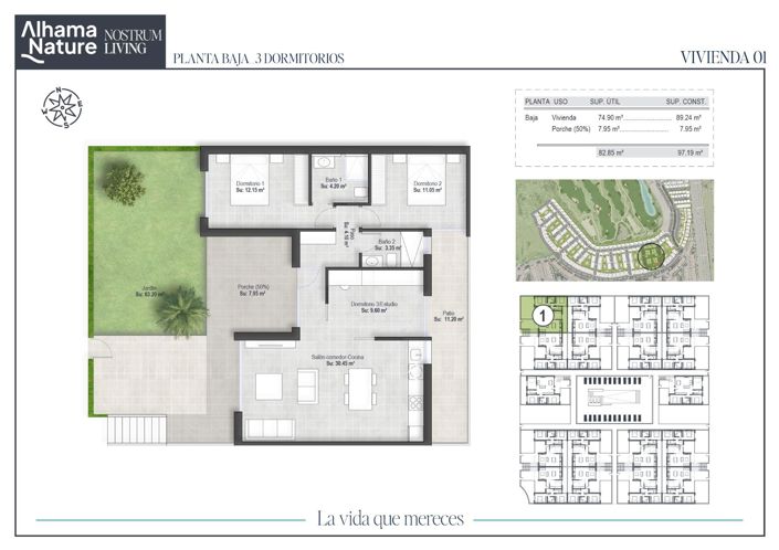 Image No.5-Appartement de 2 chambres à vendre à Condado de Alhama