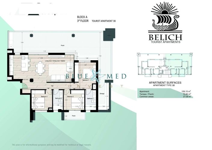 Image No.45-3 Bed Apartment for sale