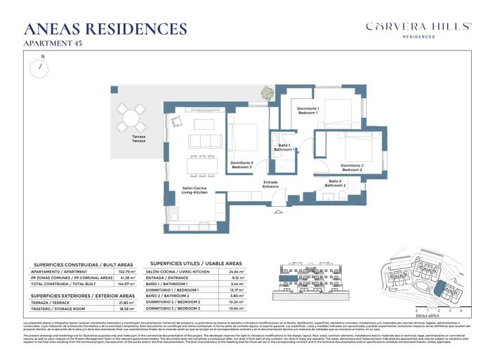 Image No.30-3 Bed Apartment for sale