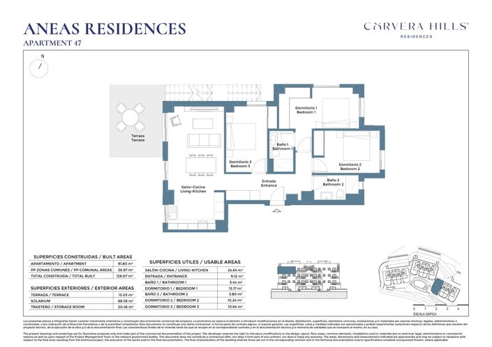 Image No.31-3 Bed Apartment for sale