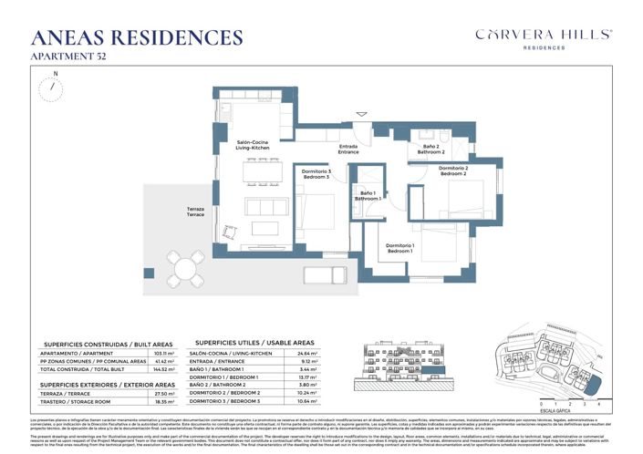 Image No.34-3 Bed Apartment for sale