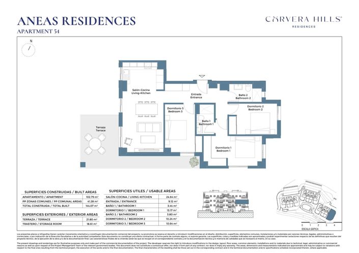 Image No.35-3 Bed Apartment for sale