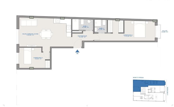 Image No.6-2 Bed Apartment for sale