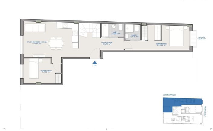 Image No.8-2 Bed Apartment for sale