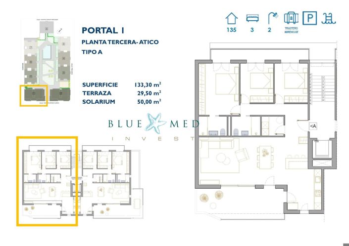 Image No.12-3 Bed Apartment for sale