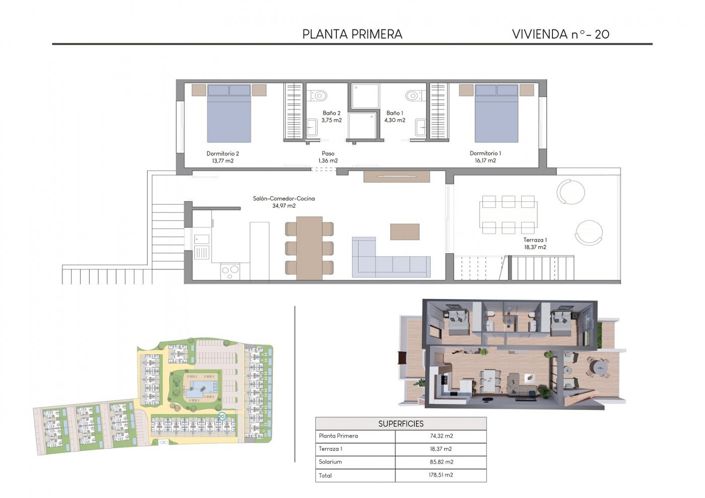 Image No.4-Bungalow de 2 chambres à vendre à Finestrat