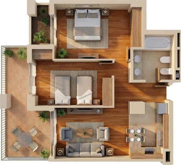 Image No.21-2 Bed Apartment for sale