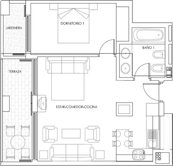 Image No.19-1 Bed Apartment for sale