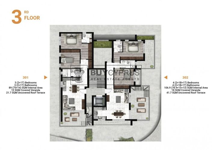 Image No.6-Appartement de 3 chambres à vendre à Zakaki