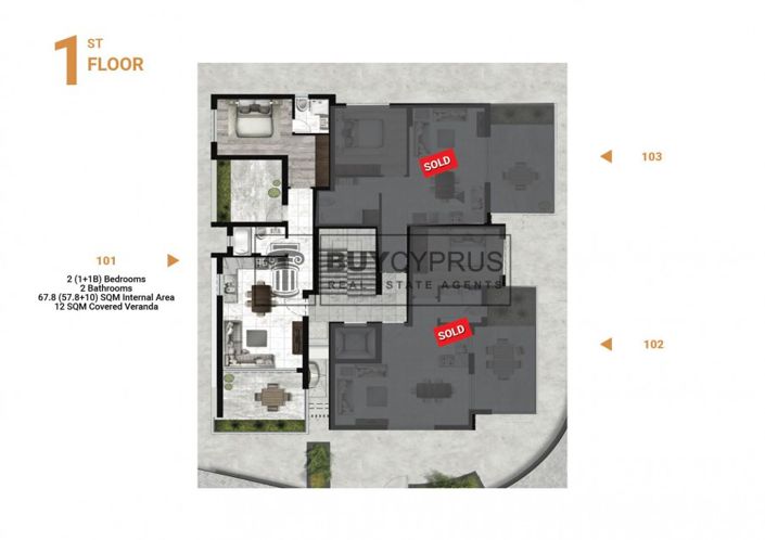 Image No.9-Appartement de 3 chambres à vendre à Zakaki