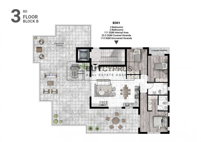 Image No.7-Appartement de 3 chambres à vendre à Limassol