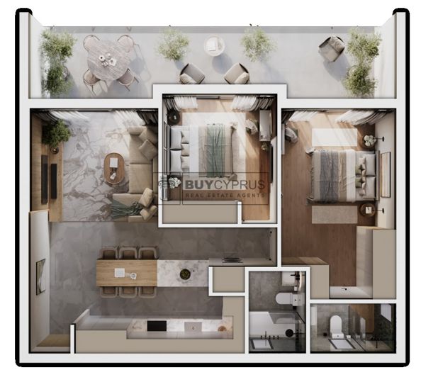 Image No.6-Appartement de 2 chambres à vendre à Konia