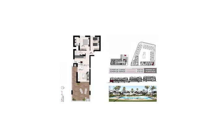 Image No.32-Bungalow de 2 chambres à vendre à Ciudad Quesada