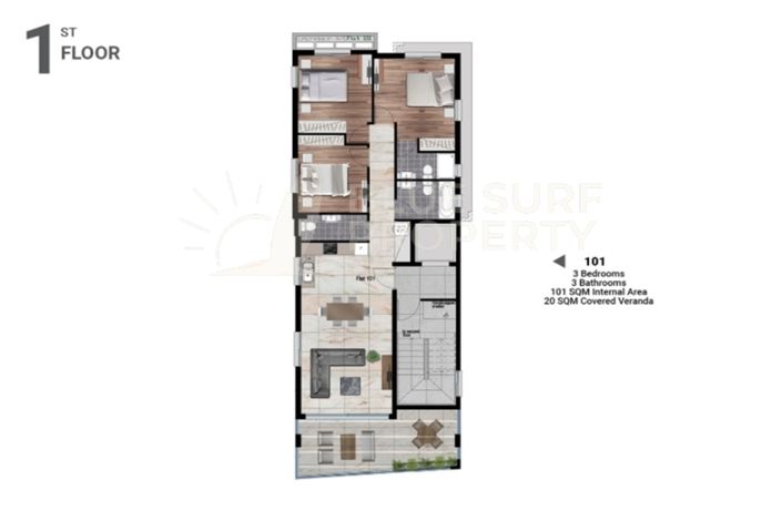 Image No.8-3 Bed Apartment for sale