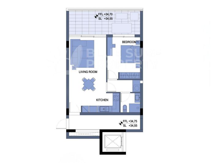 Image No.10-1 Bed Apartment for sale