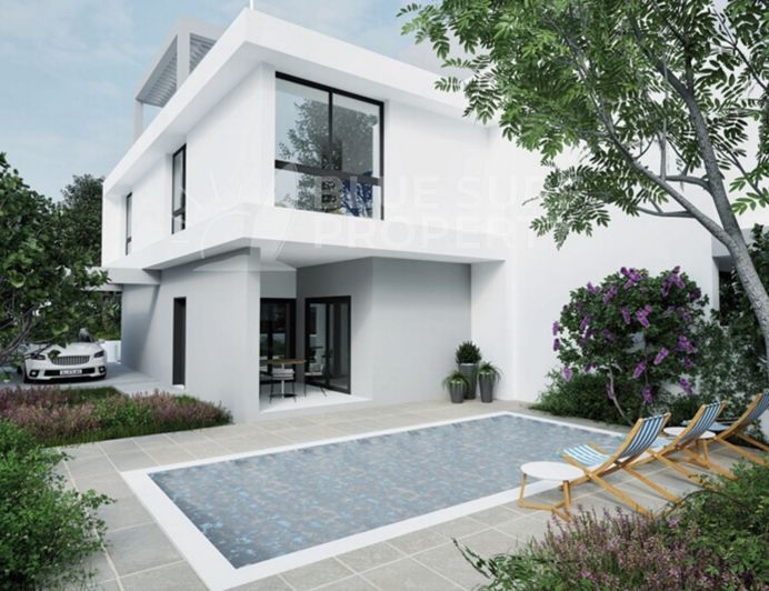 Stunning 3- bedroom villa nestled in the sought-after residential area of Oroklini