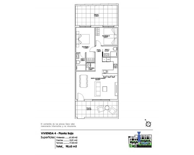 Image No.6-Appartement de 2 chambres à vendre à Pilar de la Horadada