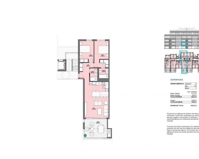 Image No.20-2 Bed Apartment for sale