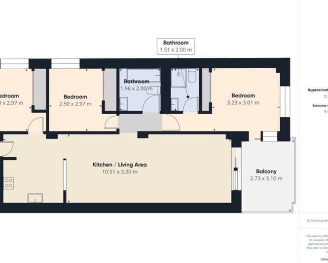 Image No.39-3 Bed Apartment for sale