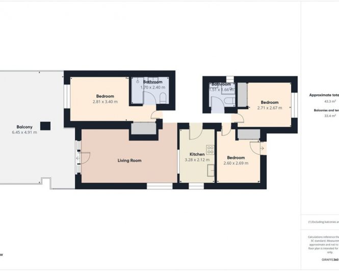 Image No.35-3 Bed Apartment for sale