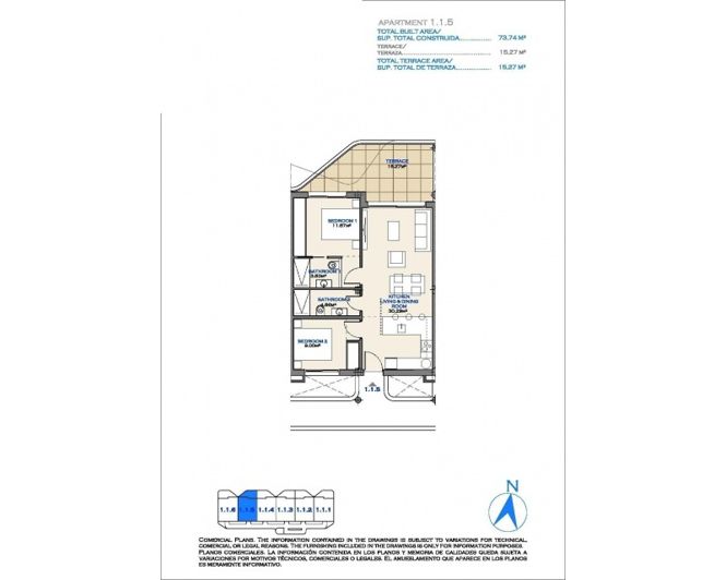 Image No.14-2 Bed Apartment for sale