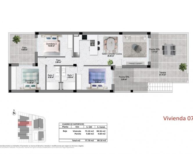Image No.5-3 Bed Apartment for sale