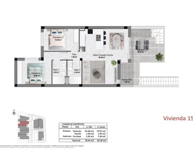 Image No.5-2 Bed Apartment for sale