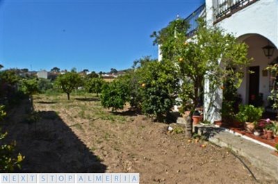 Side view of property
