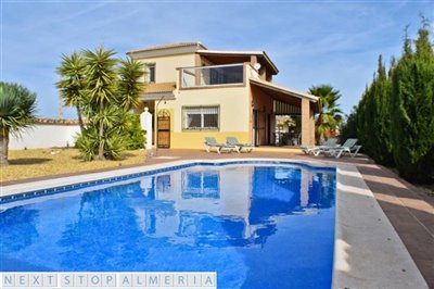 Swimming pool and house