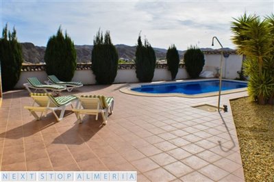 Terrace and pool