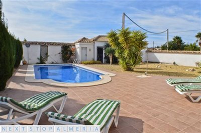 Terrace and pool