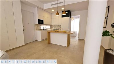 Open plan nordic design living space