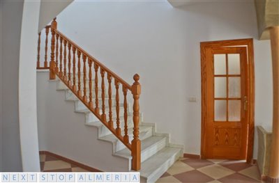 Entrance hallway & living room door