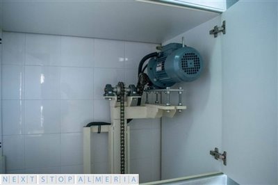 Dumb waiter from garage to larder