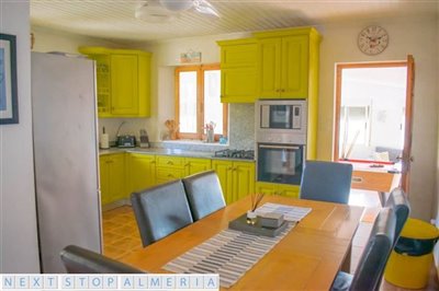 Dining area and kitchen