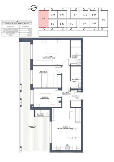 Image No.18-3 Bed Apartment for sale