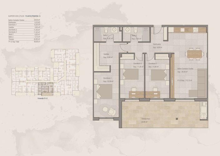 Image No.14-Appartement de 3 chambres à vendre à Torre Pacheco Town