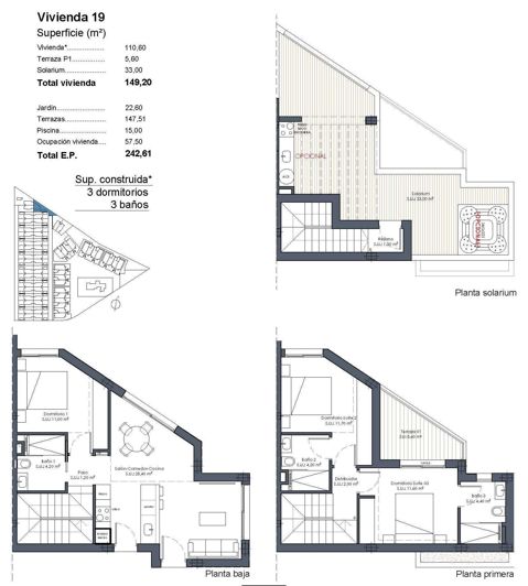 Image No.45-3 Bed Semi-Detached for sale