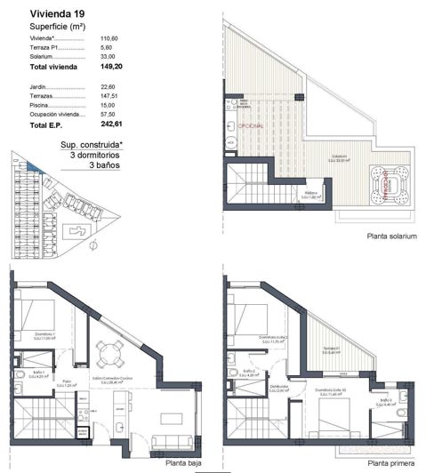 Image No.45-3 Bed Semi-Detached for sale