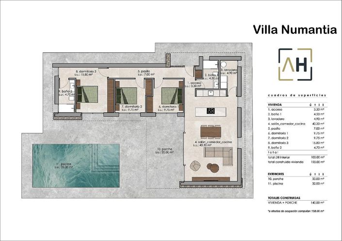 Image No.20-3 Bed Villa for sale