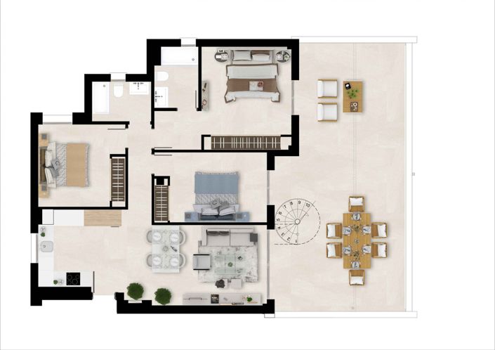 Image No.31-3 Bed Apartment for sale