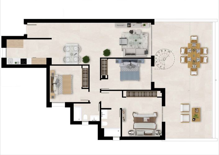 Image No.34-3 Bed Apartment for sale