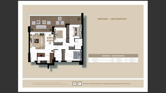 Image No.24-3 Bed Apartment for sale