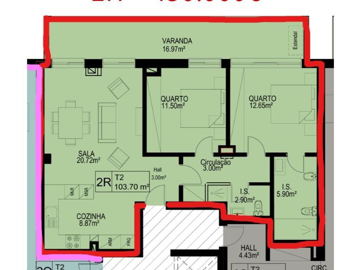 Image No.5-2 Bed Apartment for sale