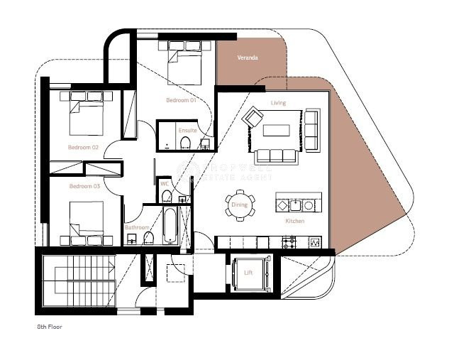 Image No.4-3 Bed Apartment for sale