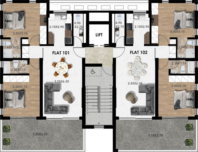 Image No.35-2 Bed Apartment for sale