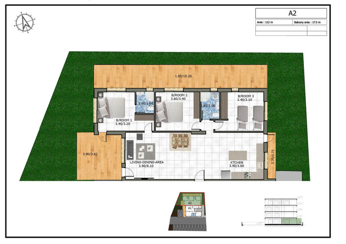 Image No.3-2 Bed Apartment for sale