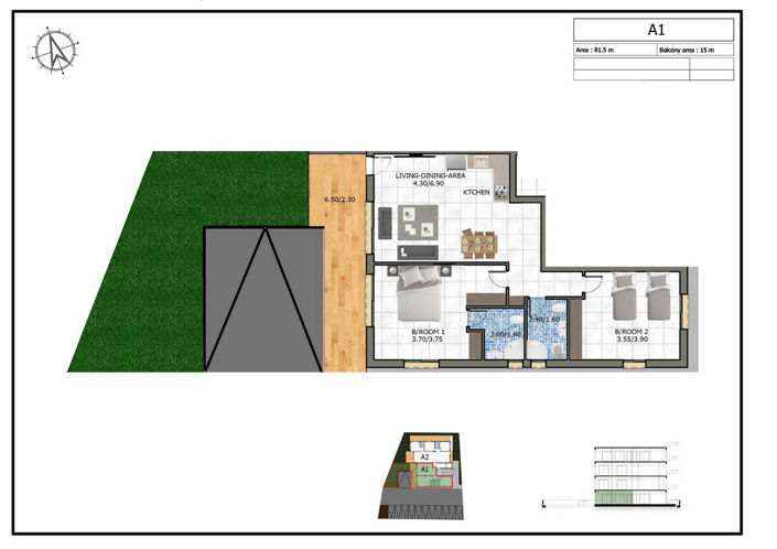 Image No.4-2 Bed Apartment for sale